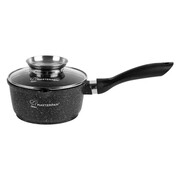 Rondel marmurkowy czarny 16CM 1.6L garnek z rączką uchwytem indukcja MASTERPAN MP-2142