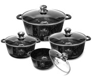 Zestaw garnków granitowo-ceramiczne 8 ele. ZILNER ZL-7018