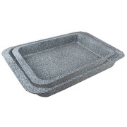 Prostokątna forma do zapiekania Granit 42cm metalowa MAESTRO MR-1116-42