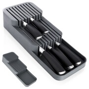 Organizer na noże przybory sztućce do szuflady szary 39x14.5x7.5cm VILDE 229012-S