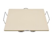 Kamień do pizzy 33 x 33 cm + stojak BRUNBESTE BB-2930