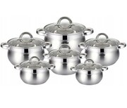 Zestaw garnków stalowych 12 ele. ZILNER ZL-8101