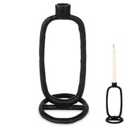 Świecznik aluminiowy czarny 24cm HOME STYLING COLLECTION 569534