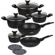 Zestaw garnków z powłoką granitową Marmo 12 ele. KLAUSBERG KB-7244