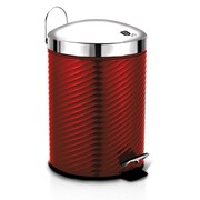 Kosz na śmieci 12L stal nierdzewna BERLINGER HAUS Metallic Line Burgundy BH-6423
