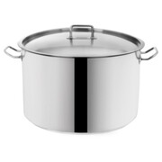 Garnek stalowy do gotowania z pokrywką indukcja duży 40 cm 30L ORION 113183