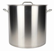 Garnek stalowy ze stali nierdzewnej gastro 21L wysoki 30x30 ROSSNER T8008