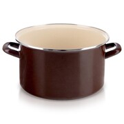 Garnek emaliowany indukcja na indukcję gaz BROWN duży 30 cm 10L ORION 113351