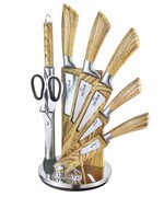 Zestaw noży z tasakiem 8 ele. ZILNER wood ZL-5122