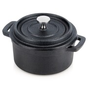 Garnek do serwowania potraw z pokrywką żeliwny CAST LINE 10 cm 250 ml VILDE 199073