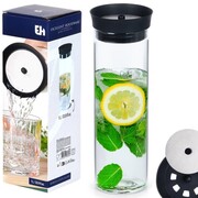Karafka szklana z pokrywką na napoje wodę sok dzbanek 1L EXCELLENT HOUSEWARE 139636
