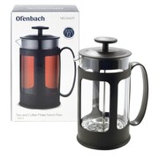Zaparzacz szklany do herbaty ziół kawy 600ml dzbanek french press OFENBACH OB-100609
