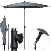 Parasol ogrodowy szary regulowany 125x200cm VILDE 489347