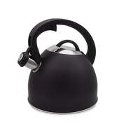 Czajnik stalowy z gwizdkiem na gaz indukcję 2.5L czarny matowy MAESTRO MR-1325