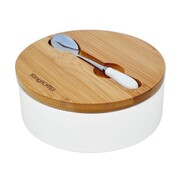 Cukiernica ceramiczna 350ml z łyżeczką cukierniczka KonigHOFFER KG-4233 biała