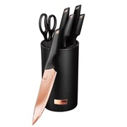 Zestaw noży w stojaku 7 ele. BERLINGER HAUS Black Rose BH-2651