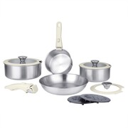 Zestaw garnków garnki stalowe rondle komplet indukcja gaz 11-ELE BRUNBESTE BB-5558