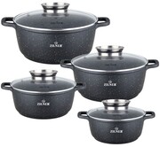 Zestaw 4 garnków marmurowych 16 / 20 / 24 / 28 cm ZILNER ZL-8900