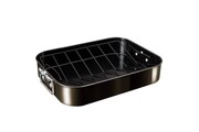 Brytfanna do pieczenia z rusztem 41.5x32cm BERLINGER HAUS Shiny Black BH-7849