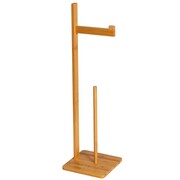 Stojak na papier toaletowy uchwyt wieszak do łazienki bambusowy brązowy BRUNBESTE BB-2559