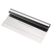 Szpatuła stalowa z miarką 21 x 10cm szpatułka cukiernicza metalowa BRUNBESTE BB-7735