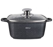 Garnek kwadratowy marmurowy 5.5L 26cm KINGHOFF KH-1604