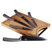 Zestaw noży z deską 6-ele BERLINGER HAUS Carbon Pro BH-2567