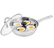 Patelnia stalowa z wkładem do jajek 20cm KLAUSBERG KB-7606