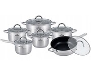 Zestaw garnków stalowych 12 ele. ZILNER ZL-8107