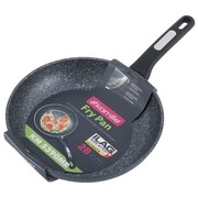 Patelnia marmurowa gruba nieprzywierająca duża 28cm czarna KAMILLE KM-5390MR