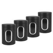 Zestaw 4 Pojemników na Kawę, Herbatę, Cukier, Sól i inne BRUNBESTE BB-2694