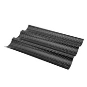 Forma blacha do pieczenia bagietek czarna marmurkowa 38x24.5x2cm BRUNBESTE BB-7713