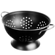 Durszlak / cedzak 24cm ze stali nierdzewnej czarny BRUNBESTE BB-2218