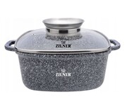 Brytfanna garnek kwadratowy 3.5L 22cm ZILNER Grey ZL-7058