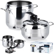 Szybkowar garnek ciśnieniowy na gaz zestaw szybkowarów 4 + 7L PROFI ORION 111740