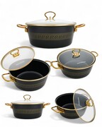 Garnki emaliowane zestaw garnków na gaz indukcję 10-ele 20/22/24/26/28CM MASTERPAN MP-2655