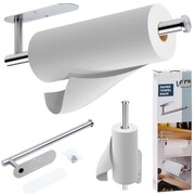 Wieszak UCHWYT na ręcznik papierowy kuchenny ścienny stalowy srebrny VILDE 229139