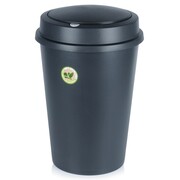 Kosz na śmieci odpady śmietnik plastikowy czarny duży 47L VILDE 779076