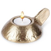 Świecznik aluminiowy złoty 12x9x5cm HOME STYLING COLLECTION 569771