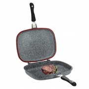 Patelnia grillowa dwustronna na gaz indukcję granit OFENBACH OB-100516
