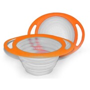 Silikonowy cedzak składany sitko durszlak pomarańczowy TIROSS 18cm TS-325-1