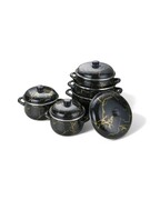 Garnki emaliowane zestaw garnków na gaz indukcję 10-ele 18/20/22/24/26CM MASTERPAN MP-2605