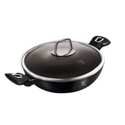 Wok z powłoką granitową 30cm 4L BERLINGER HAUS Black Silver BH-7113