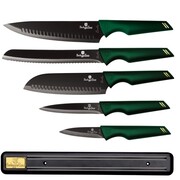 Zestaw noży z listwą magnetyczną 6 elementów BERLINGER HAUS Emerald BH-2696