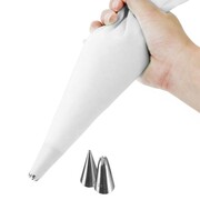 Silikonowy rękaw cukierniczy 30cm dekorator + 2 końcówki ORION 142248
