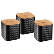Zestaw 3 pojemników kawa herbata cukier KLAUSBERG KB-7484