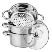 Zestaw garnków do gotowania na parze 2.5L 18cm 4 ele. KINGHOFF KH-3316