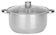 Garnek stalowy z pokrywką 24cm 5L gaz indukcja ROSSNER KL71G-24