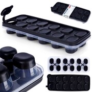 Forma do 12 kostek lodu z pokrywką na lód kostki foremka 25 cm VILDE 259296