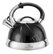 Czajnik metalowy 3L z gwizdkiem czarny marmurkowy na gaz indukcję ZILNER ZL-5740